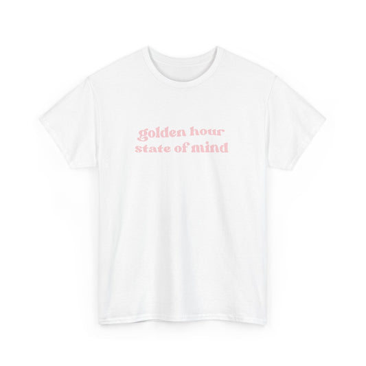 Golden Hour State of Mind Tee in Pink