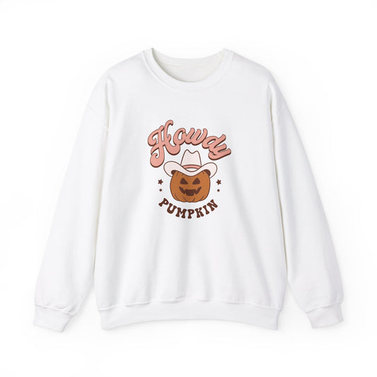 Howdy Pumpkin Halloween Crewneck Sweatshirt