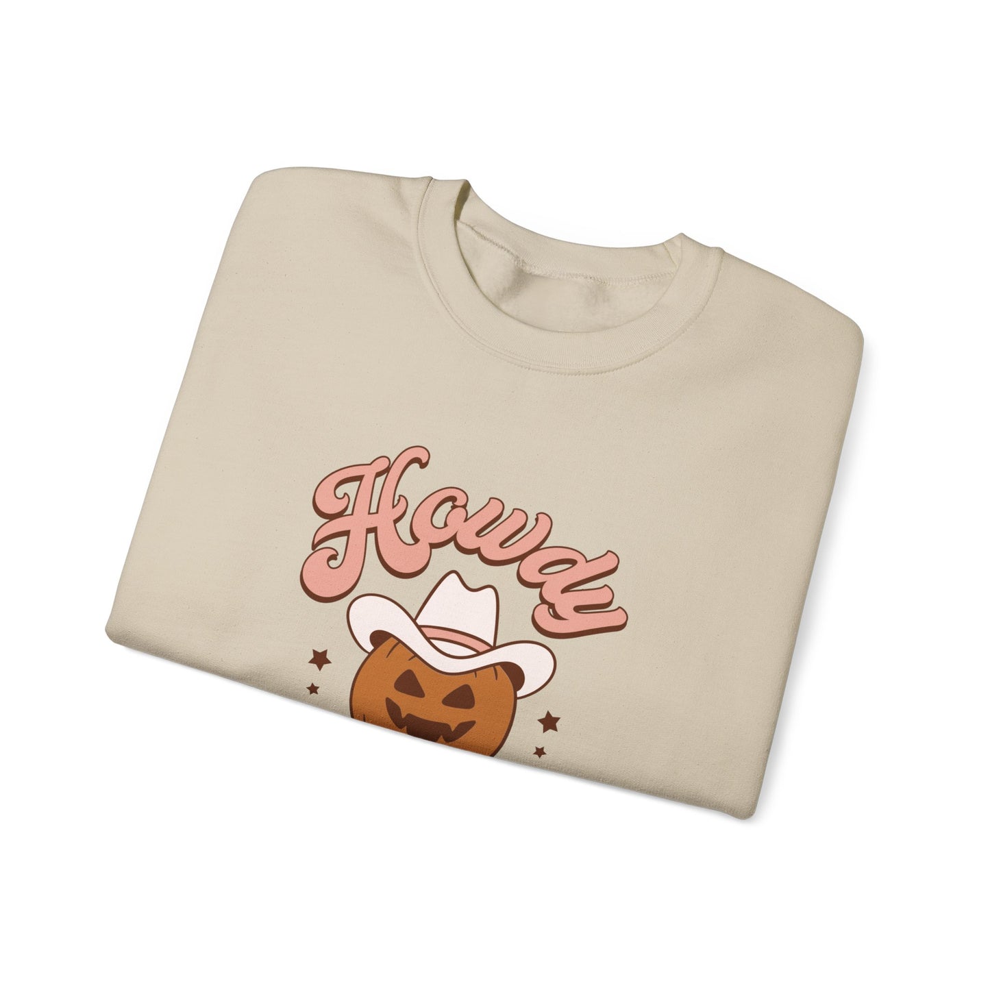 Howdy Pumpkin Halloween Crewneck Sweatshirt