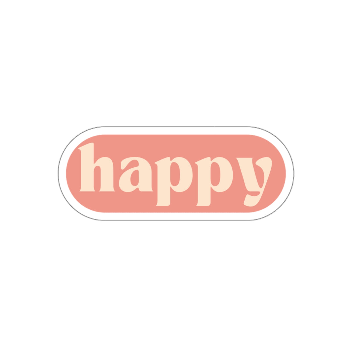 Happy Sticker