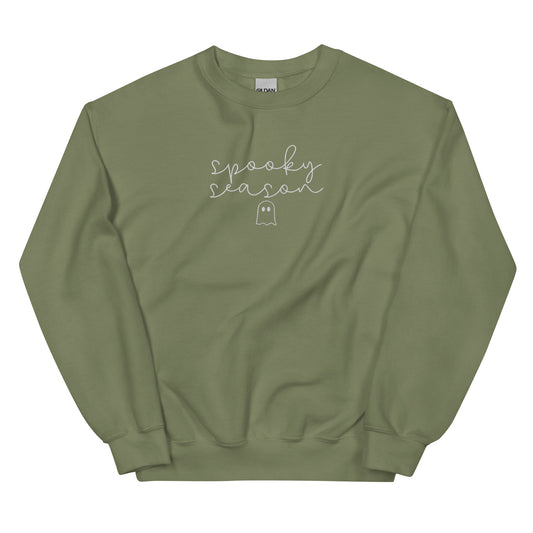 Spooky Season Embroidered Crewneck Sweatshirt