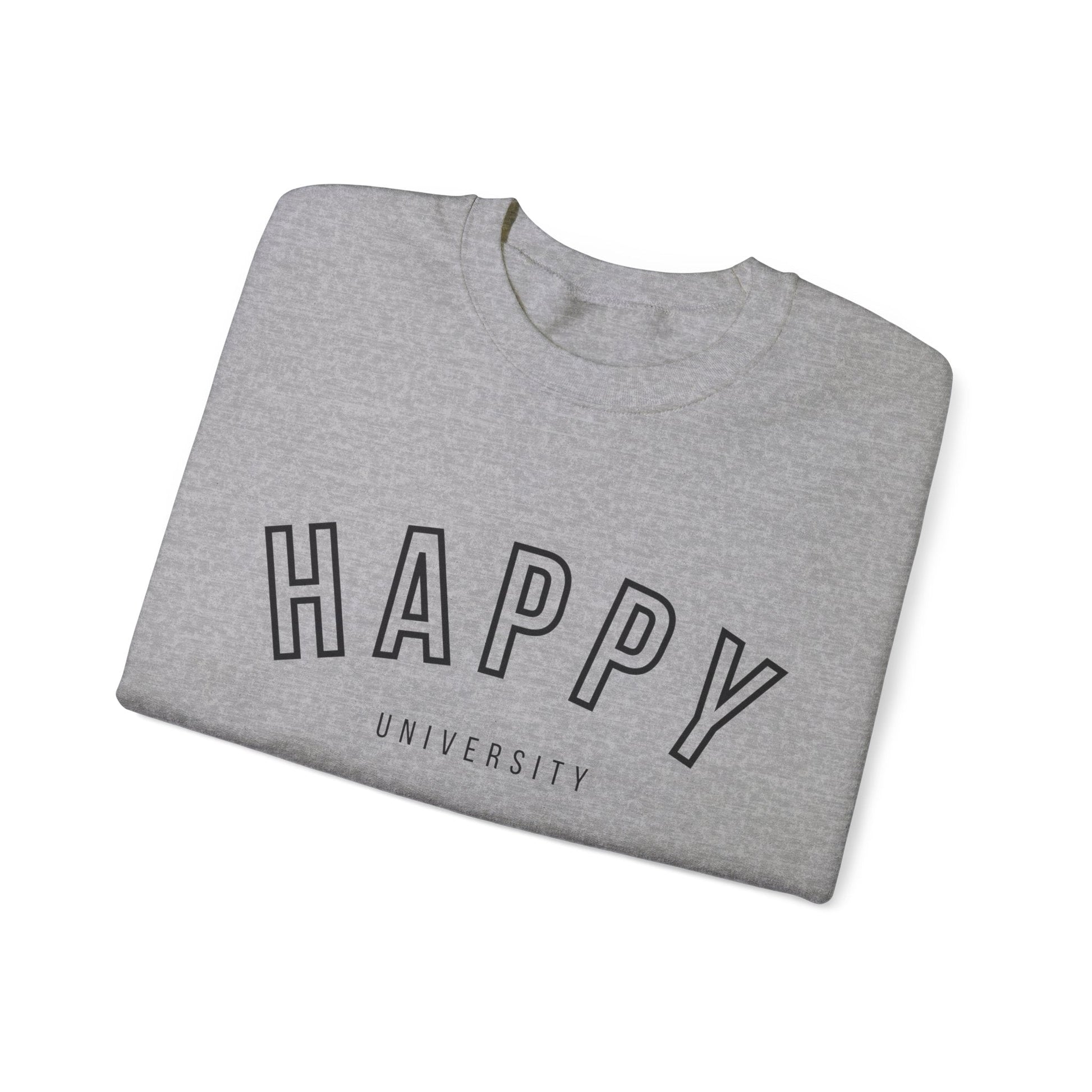 Happy University Sweatshirt in Black - Happy Dance Clothing Co.