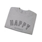 Happy University Sweatshirt in Black - Happy Dance Clothing Co.