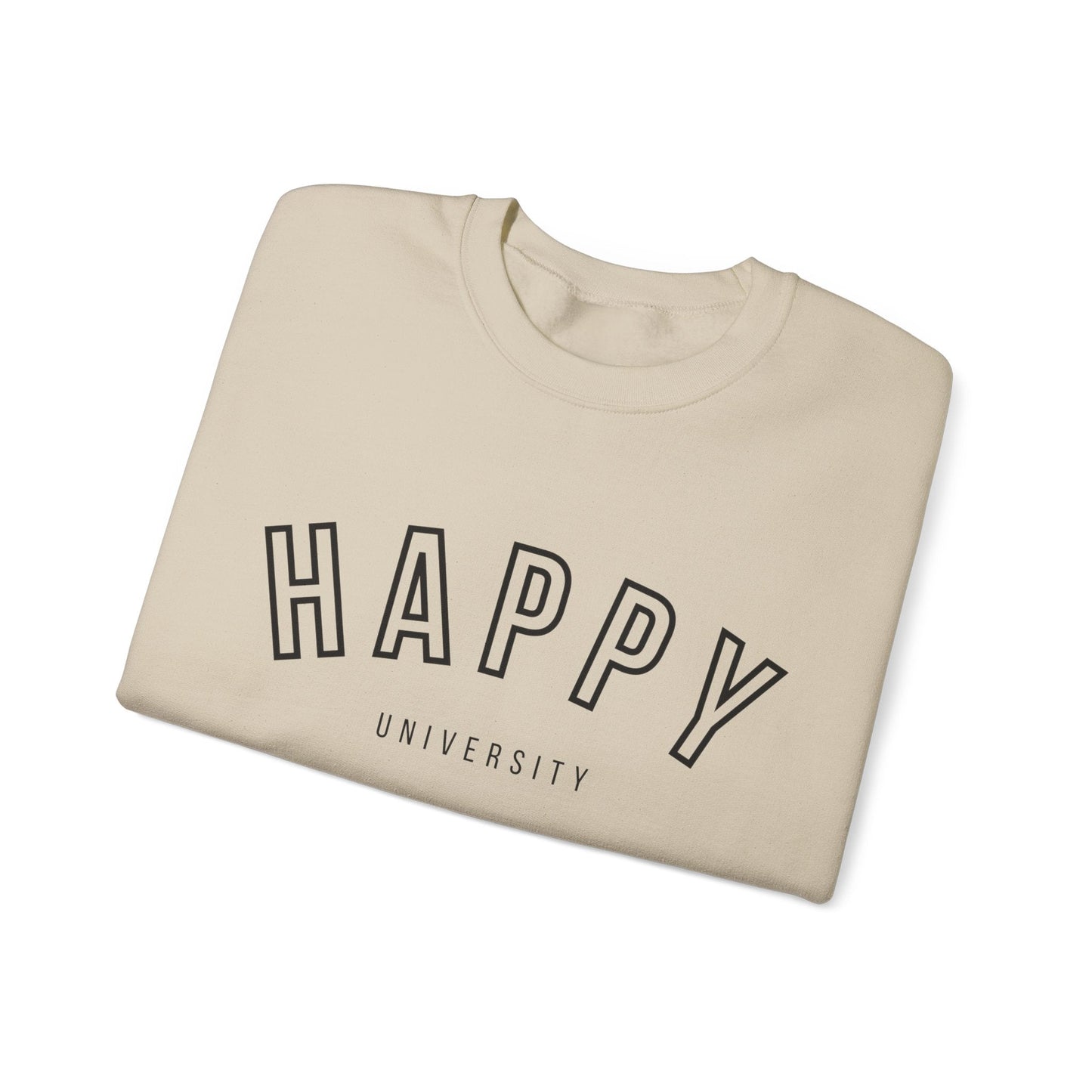 Happy University Sweatshirt in Black - Happy Dance Clothing Co.