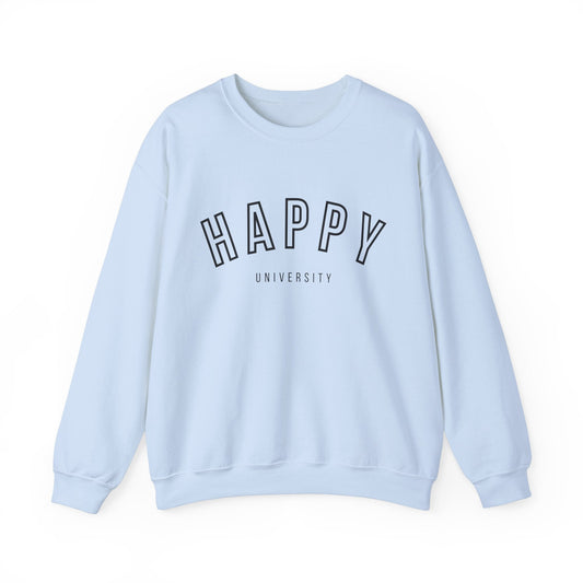 Happy University Sweatshirt in Black - Happy Dance Clothing Co.