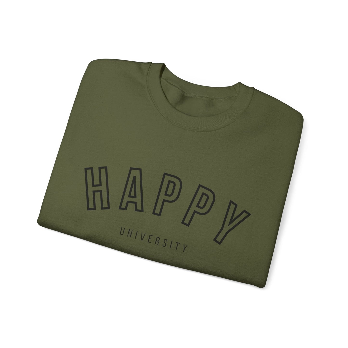 Happy University Sweatshirt in Black - Happy Dance Clothing Co.