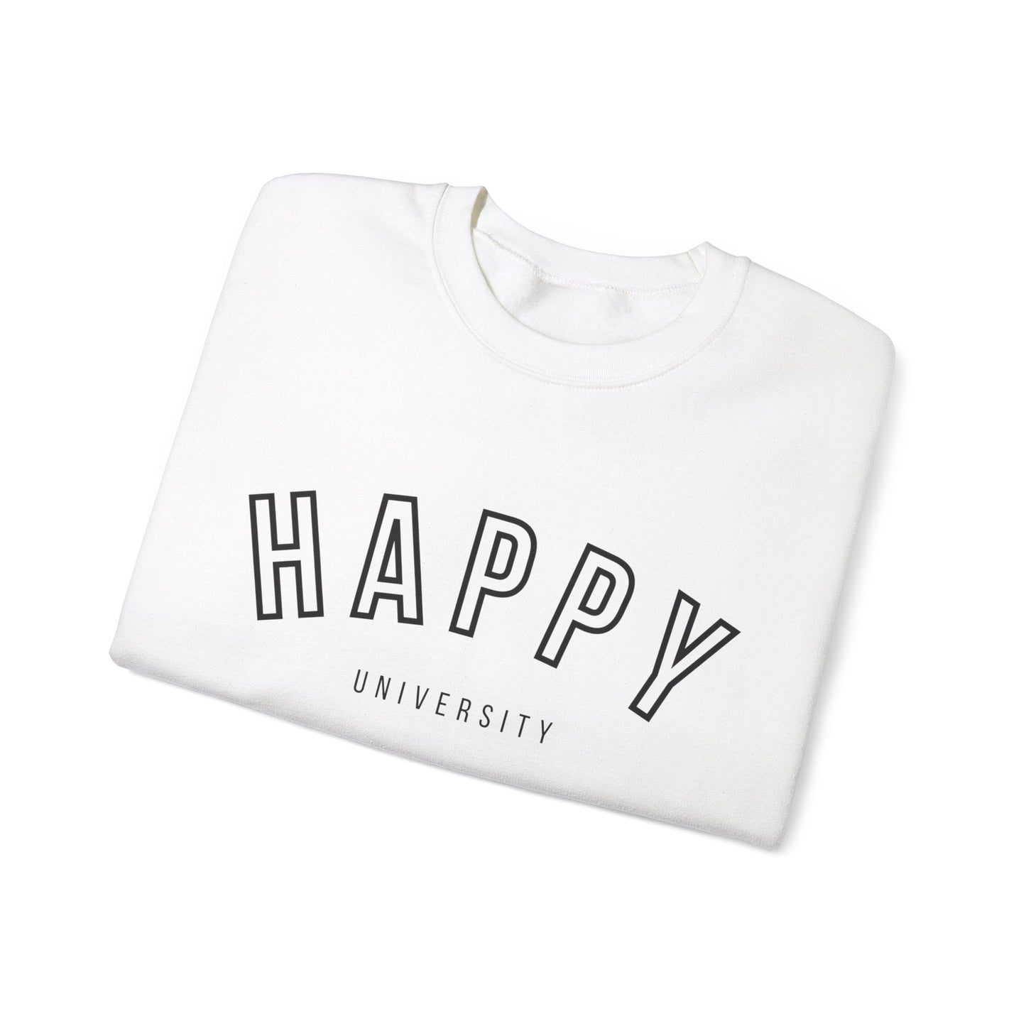 Happy University Sweatshirt in Black - Happy Dance Clothing Co.