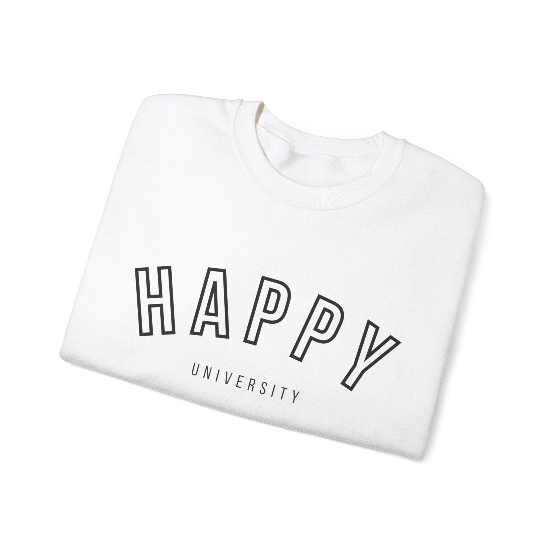 Happy University Sweatshirt in Black - Happy Dance Clothing Co.