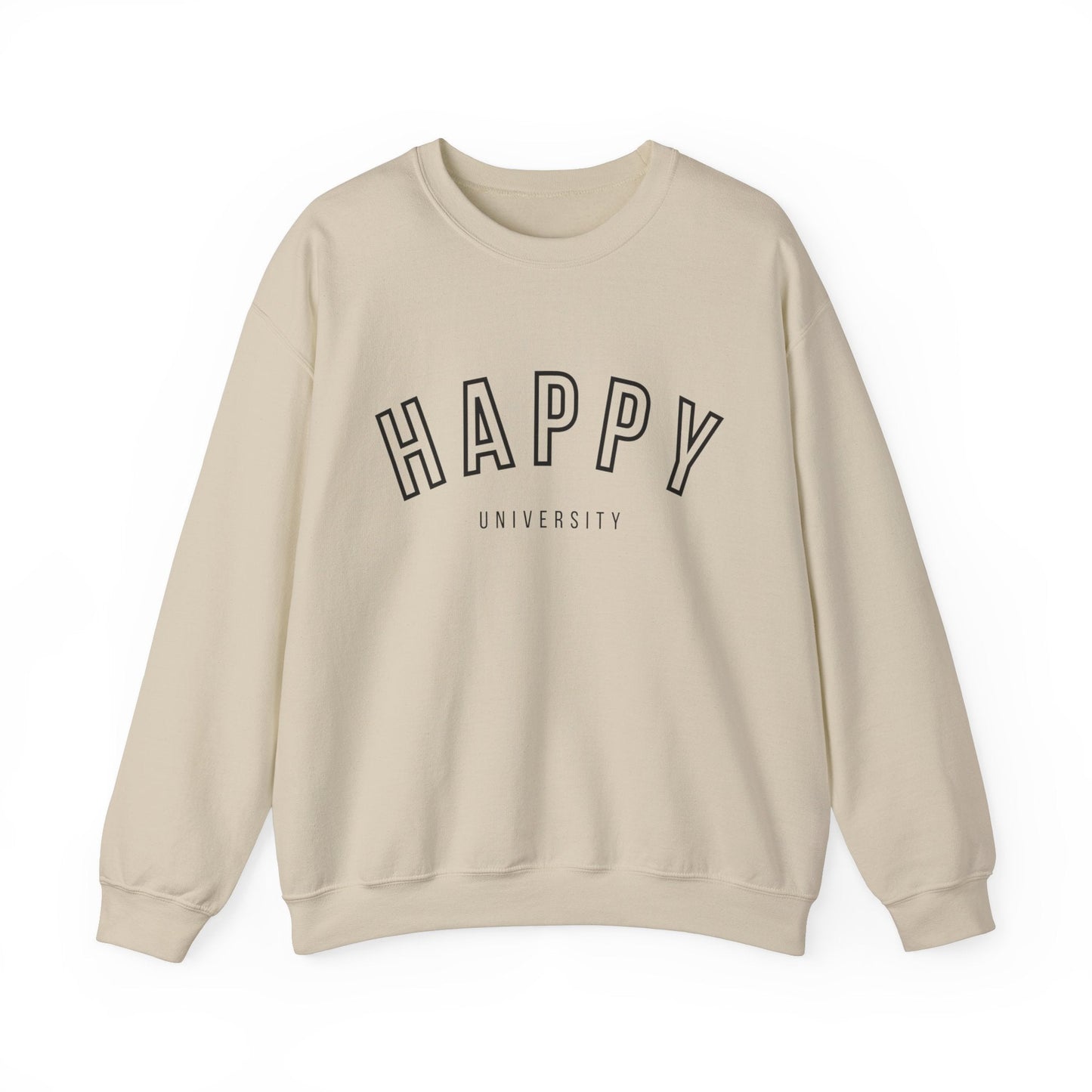 Happy University Sweatshirt in Black - Happy Dance Clothing Co.