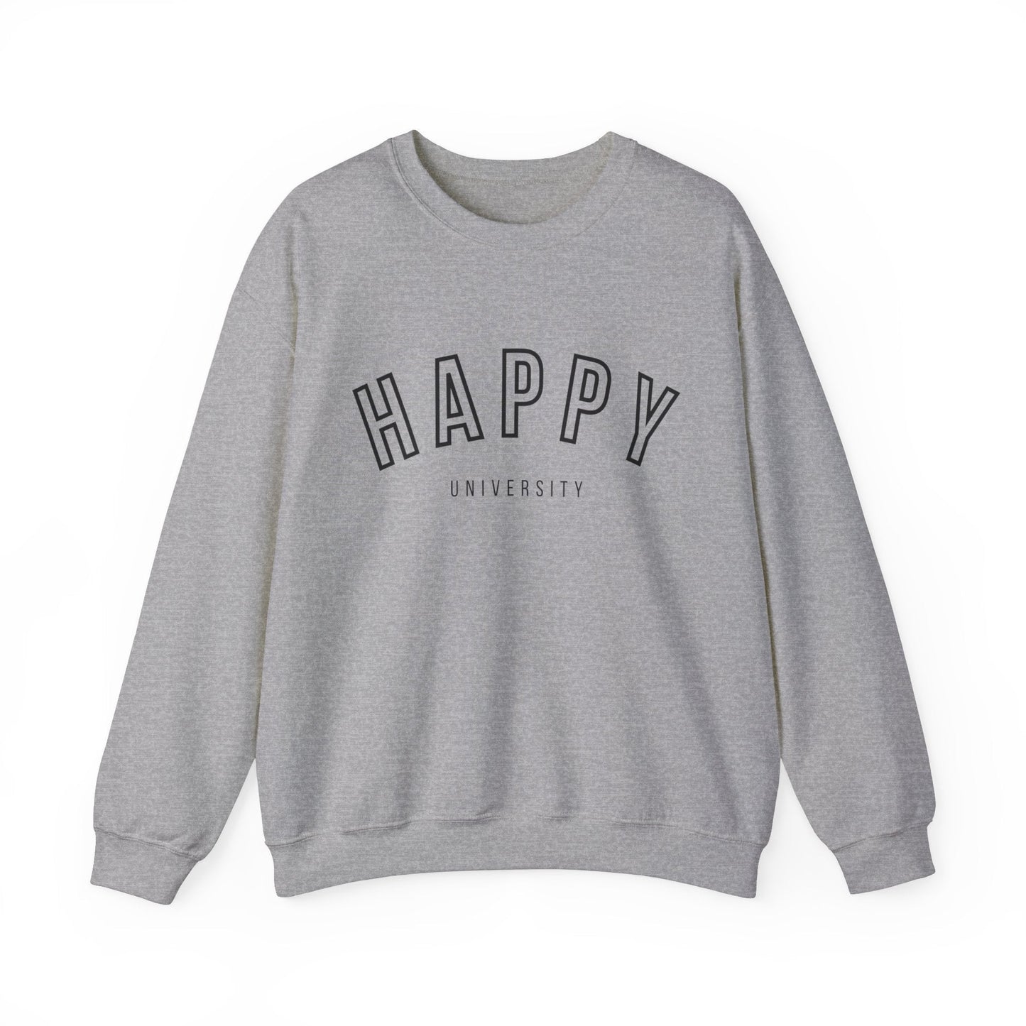 Happy University Sweatshirt in Black - Happy Dance Clothing Co.