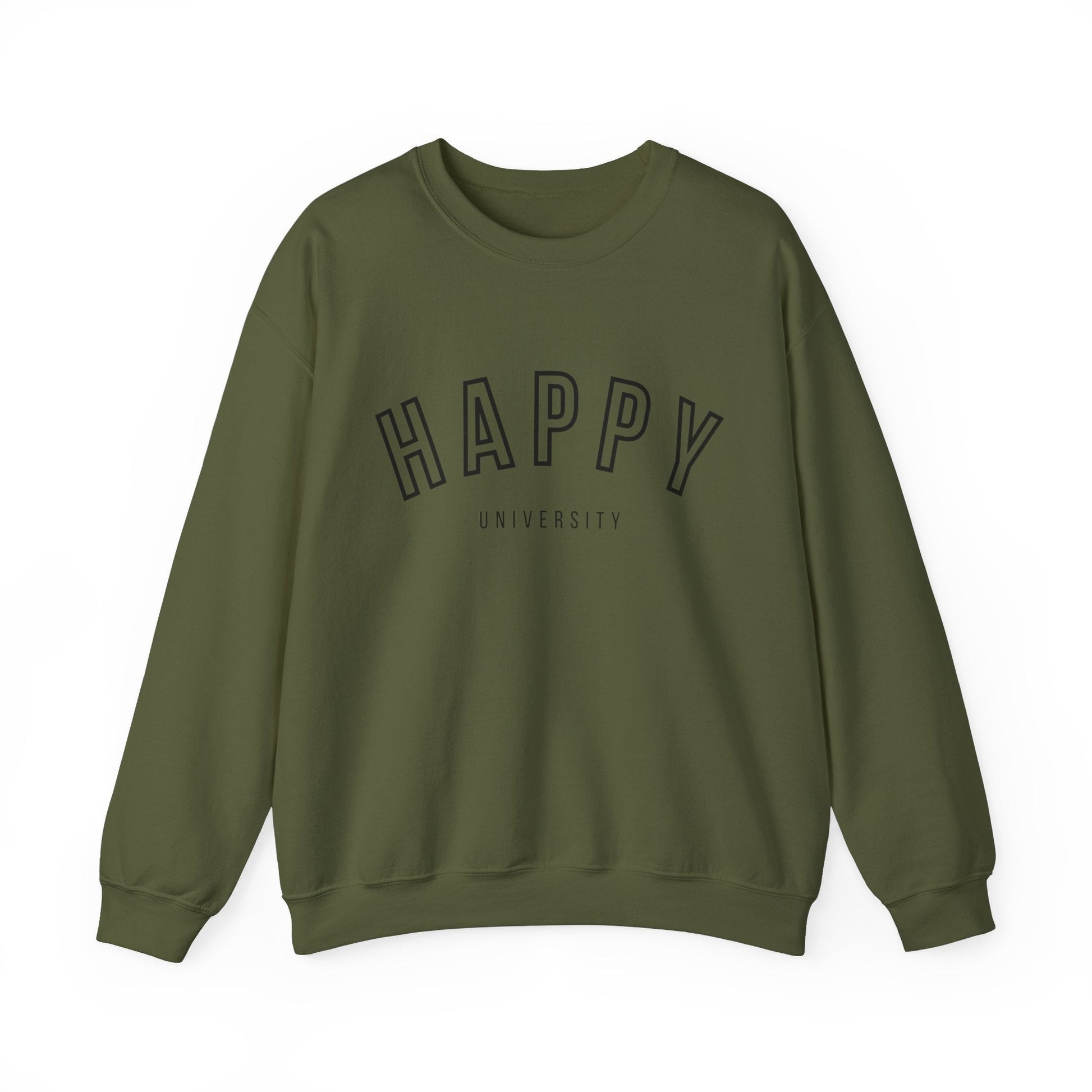 Happy University Sweatshirt in Black - Happy Dance Clothing Co.