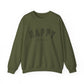 Happy University Sweatshirt in Black - Happy Dance Clothing Co.