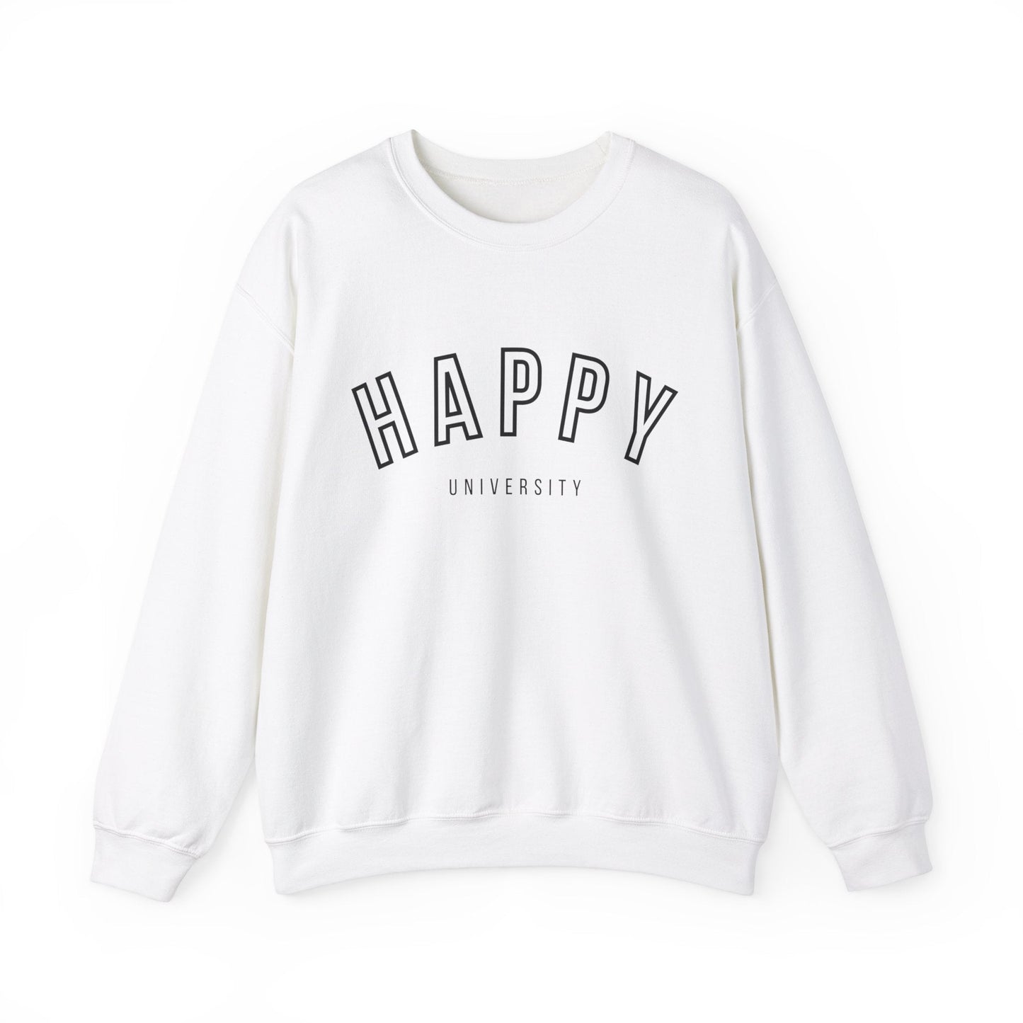 Happy University Sweatshirt in Black - Happy Dance Clothing Co.