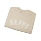 Happy University Sweatshirt in White - Happy Dance Clothing Co.