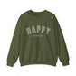 Happy University Sweatshirt in White - Happy Dance Clothing Co.