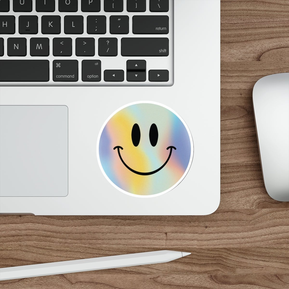 Holographic Smiley Sticker - Happy Dance Clothing Co.