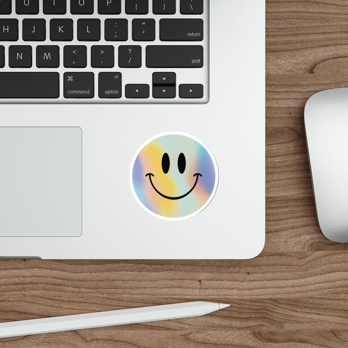 Holographic Smiley Sticker - Happy Dance Clothing Co.