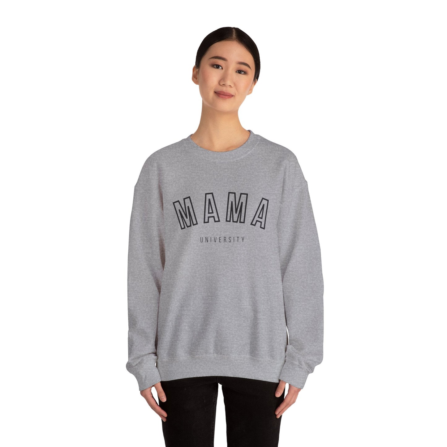 Mama University Sweatshirt in Black - Happy Dance Clothing Co.