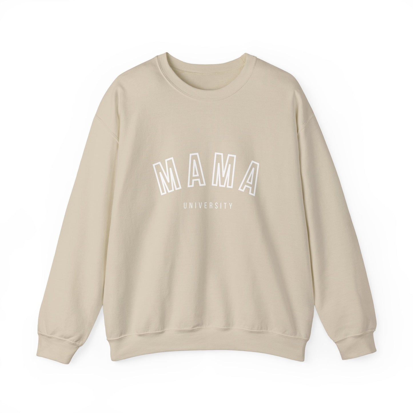 Mama University Sweatshirt in White - Happy Dance Clothing Co.