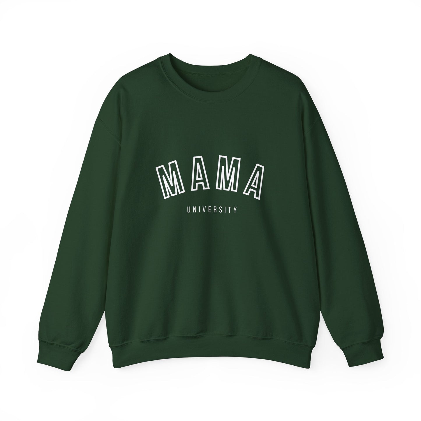 Mama University Sweatshirt in White - Happy Dance Clothing Co.