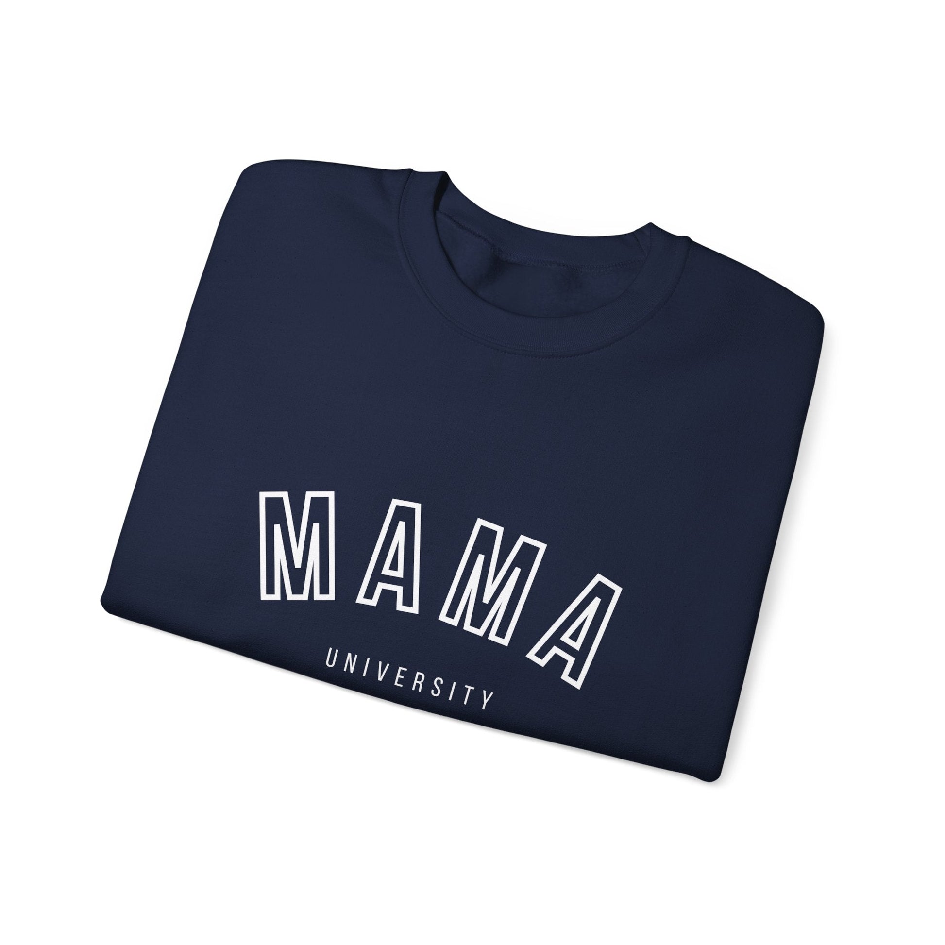 Mama University Sweatshirt in White - Happy Dance Clothing Co.